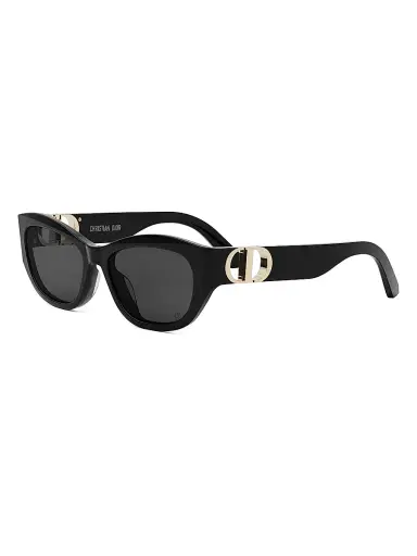 Dior Women's 30Montaigne B5U Oval Sunglasses - Black Dark Grey | Thumbnail 1 Dior Women's 30Montaigne B5U Oval Sunglasses - Black Dark Grey | Thumbnail 1