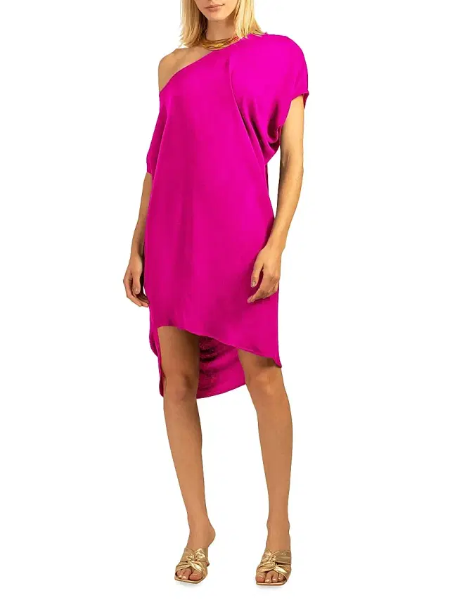 Trina Turk Women's Radiant One-Shoulder Dress - Trina Pink