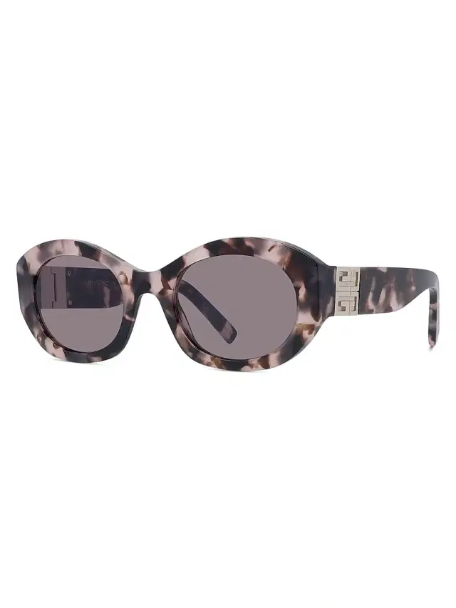 Women's 4G 52MM Oval Sunglasses - Colored Havana