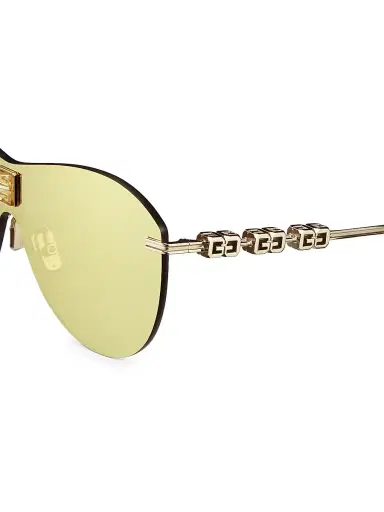 Givenchy Women's Mirrored Shield Sunglasses - Gold | Thumbnail 3 Givenchy Women's Mirrored Shield Sunglasses - Gold | Thumbnail 3