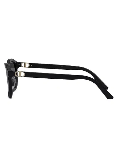 DIOR Women's MontaigneMini 52MM Round Sunglasses - Shiny Black | Thumbnail 4