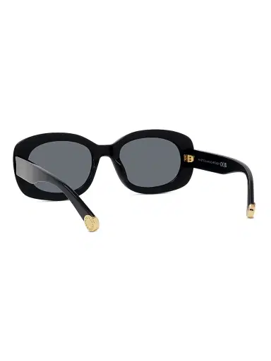 Stella McCartney Women's Square Shiny 52MM Sunglasses - Shiny Black Smoke | Thumbnail 4 Stella McCartney Women's Square Shiny 52MM Sunglasses - Shiny Black Smoke | Thumbnail 4
