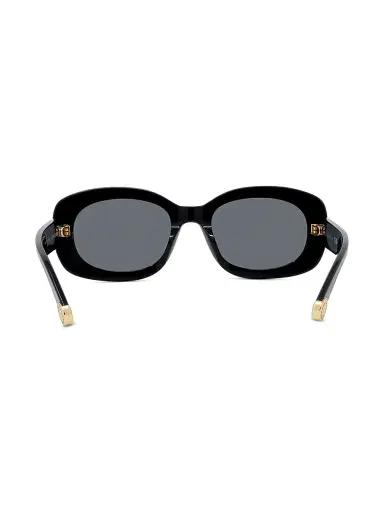 Stella McCartney Women's Square Shiny 52MM Sunglasses - Shiny Black Smoke | Thumbnail 5 Stella McCartney Women's Square Shiny 52MM Sunglasses - Shiny Black Smoke | Thumbnail 5