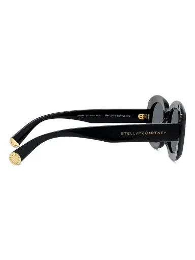 Stella McCartney Women's Square Shiny 52MM Sunglasses - Shiny Black Smoke | Thumbnail 7 Stella McCartney Women's Square Shiny 52MM Sunglasses - Shiny Black Smoke | Thumbnail 7
