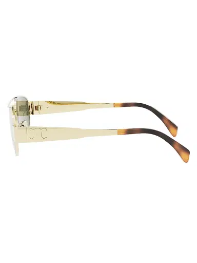 Celine Women's Metal Triomphe 57MM Pilot Sunglasses | Thumbnail 3