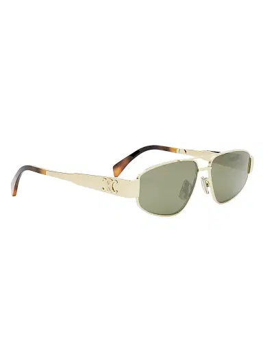 Celine Women's Metal Triomphe 57MM Pilot Sunglasses | Thumbnail 8