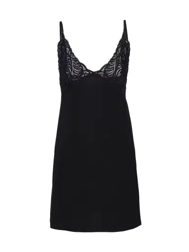 Natori Women's Feathers Essentials Chemise - Black - Size Large | Thumbnail 1 Natori Women's Feathers Essentials Chemise - Black - Size Large | Thumbnail 1