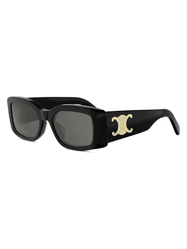 CELINE Women's Triomphe 53MM Rectangular Sunglasses - Black
