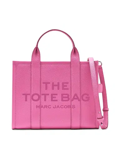 Marc Jacobs Women's Medium Leather Tote Bag - Bow Pink | Thumbnail 1 Marc Jacobs Women's Medium Leather Tote Bag - Bow Pink | Thumbnail 1