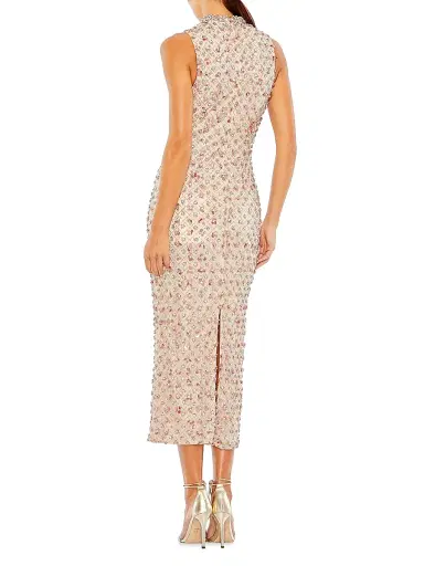 Mac Duggal Women's Embellished Column Gown - Charcoal | Thumbnail 2 Mac Duggal Women's Embellished Column Gown - Charcoal | Thumbnail 2