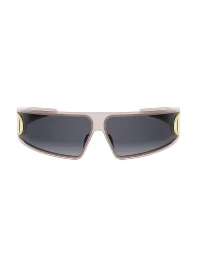 Dior Women's VeryDior M1U 91MM Mask Sunglasses - Shiny Pink And Gradient Smoke | Thumbnail 2