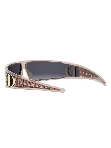 Dior Women's VeryDior M1U 91MM Mask Sunglasses - Shiny Pink And Gradient Smoke | Thumbnail 4