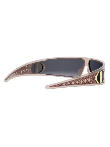 Dior Women's VeryDior M1U 91MM Mask Sunglasses - Shiny Pink And Gradient Smoke | Thumbnail 6