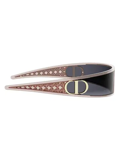 Dior Women's VeryDior M1U 91MM Mask Sunglasses - Shiny Pink And Gradient Smoke | Thumbnail 7