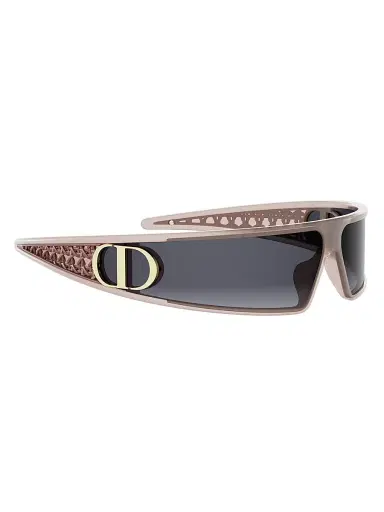Dior Women's VeryDior M1U 91MM Mask Sunglasses - Shiny Pink And Gradient Smoke | Thumbnail 8