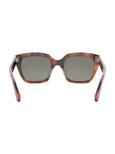 Celine Women's Monochroms 56MM Geometric Sunglasses - Orange Animal Print Smoke | Thumbnail 5