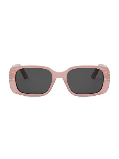 Dior Women's Diorsignature S12I 53MM Rectangular Sunglasses - Dark Grey Light Pink | Thumbnail 2 Dior Women's Diorsignature S12I 53MM Rectangular Sunglasses - Dark Grey Light Pink | Thumbnail 2