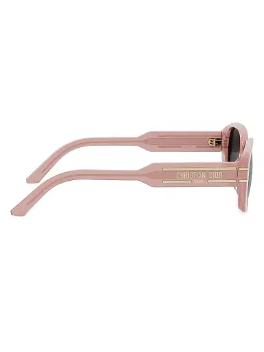 Dior Women's Diorsignature S12I 53MM Rectangular Sunglasses - Dark Grey Light Pink | Thumbnail 7 Dior Women's Diorsignature S12I 53MM Rectangular Sunglasses - Dark Grey Light Pink | Thumbnail 7
