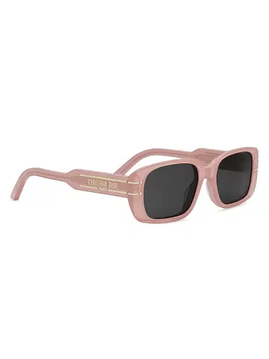Dior Women's Diorsignature S12I 53MM Rectangular Sunglasses - Dark Grey Light Pink | Thumbnail 8 Dior Women's Diorsignature S12I 53MM Rectangular Sunglasses - Dark Grey Light Pink | Thumbnail 8