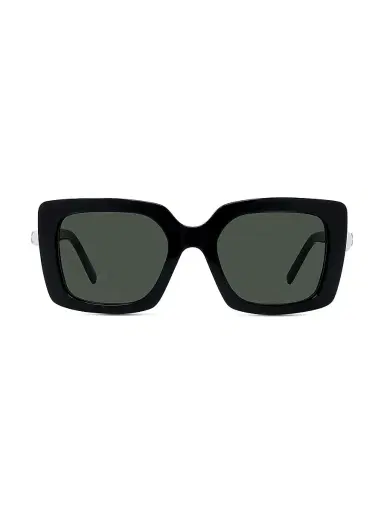 Givenchy Women's Pearl 54MM Square Sunglasses - Shiny Black Light Green | Thumbnail 1 Givenchy Women's Pearl 54MM Square Sunglasses - Shiny Black Light Green | Thumbnail 1