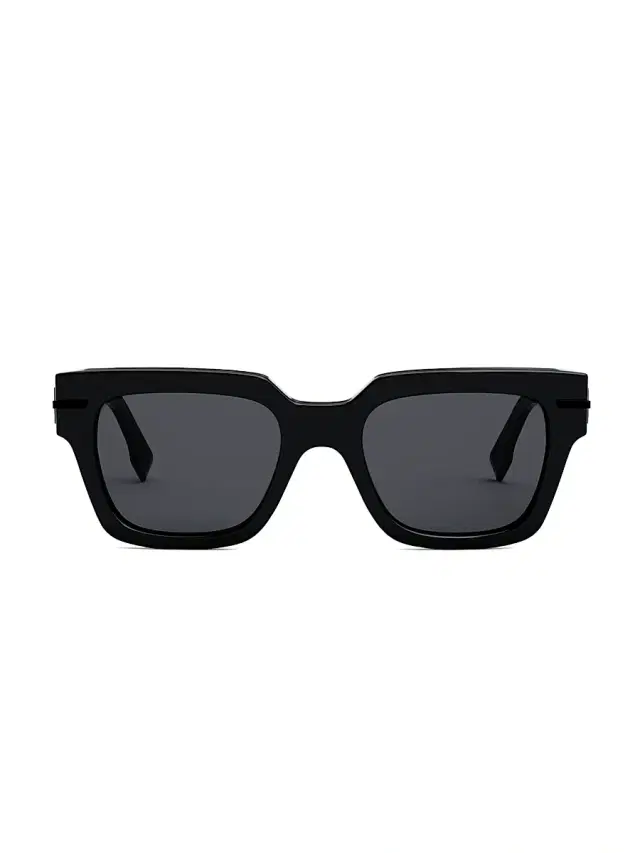 Women's graphy 51MM Rectangular Sunglasses - Shiny Black