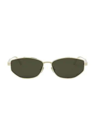 Dior Women's Cannage B1U 57MM Oval Sunglasses - Dark Green Gold | Thumbnail 2