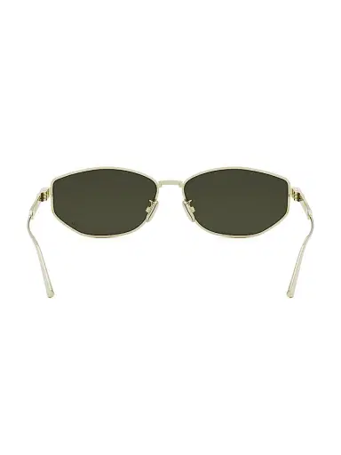 Dior Women's Cannage B1U 57MM Oval Sunglasses - Dark Green Gold | Thumbnail 5