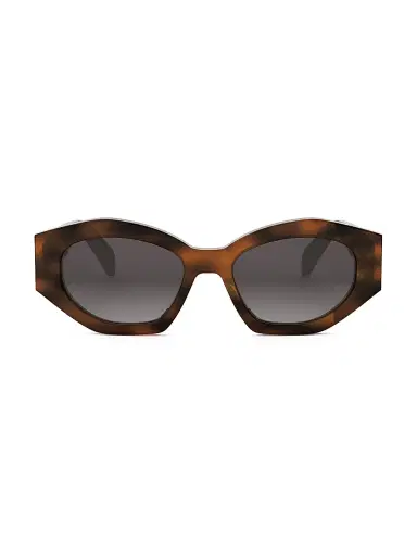 Celine Women's Triomphe Cat-Eye Sunglasses - Blonde Havana Gradient Brown | Thumbnail 2