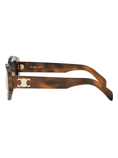 Celine Women's Triomphe Cat-Eye Sunglasses - Blonde Havana Gradient Brown | Thumbnail 3