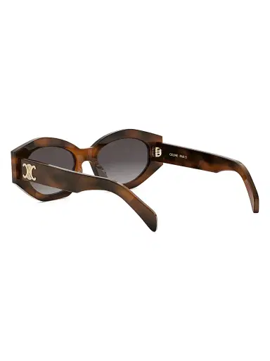 Celine Women's Triomphe Cat-Eye Sunglasses - Blonde Havana Gradient Brown | Thumbnail 4