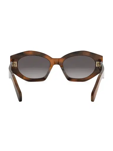 Celine Women's Triomphe Cat-Eye Sunglasses - Blonde Havana Gradient Brown | Thumbnail 5