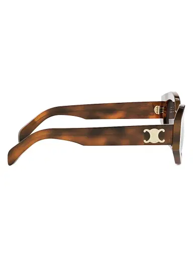 Celine Women's Triomphe Cat-Eye Sunglasses - Blonde Havana Gradient Brown | Thumbnail 7