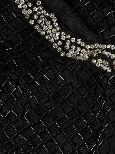 Mac Duggal Women's Beaded Column Gown - Black | Thumbnail 6