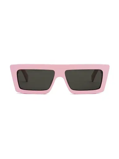 CELINE Women's Monochrome 57MM Rectangle Sunglasses - Shiny Pink | Thumbnail 1 CELINE Women's Monochrome 57MM Rectangle Sunglasses - Shiny Pink | Thumbnail 1
