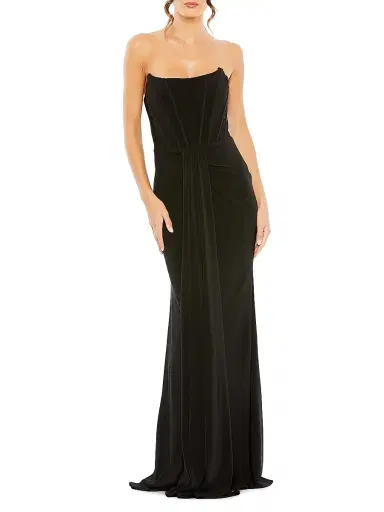 Mac Duggal Women's Ieena Strapless Jersey Gown | Thumbnail 1 Mac Duggal Women's Ieena Strapless Jersey Gown | Thumbnail 1