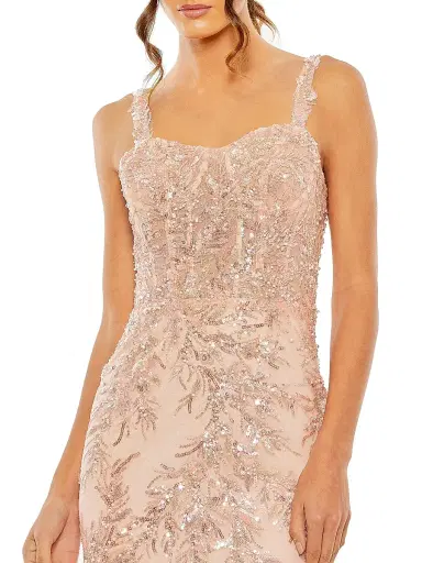 Mac Duggal Women's Embellished Tulle Corset Trumpet Gown - Pink | Thumbnail 3 Mac Duggal Women's Embellished Tulle Corset Trumpet Gown - Pink | Thumbnail 3