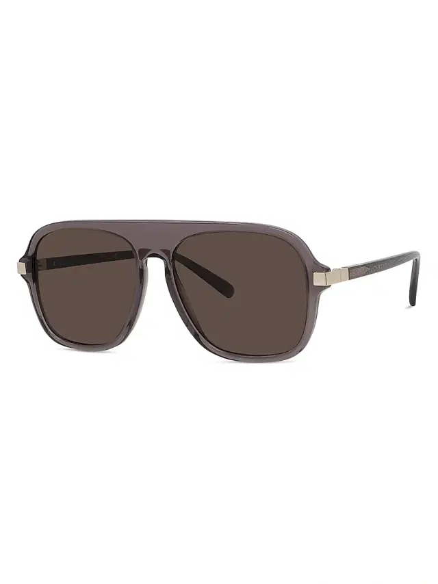 Stella McCartney Women's Stella 57MM Pilot Sunglasses - Brown Transparent Mauve