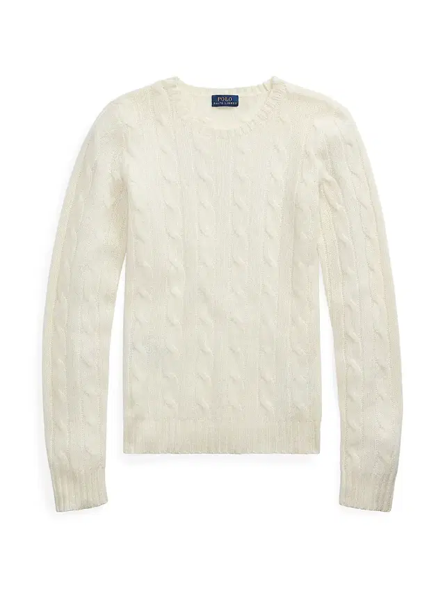 Polo Ralph Lauren Women's Julianna Cable-Knit Cashmere Sweater - Cream