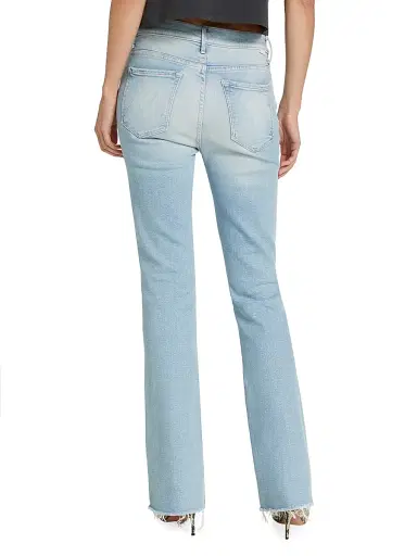 Mother Women's Weekender Fray Mid-Rise Flared Jeans - California Cruiser | Thumbnail 5
