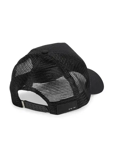 AMIRI Men's MA Logo Trucker Hat - Black White | Thumbnail 2