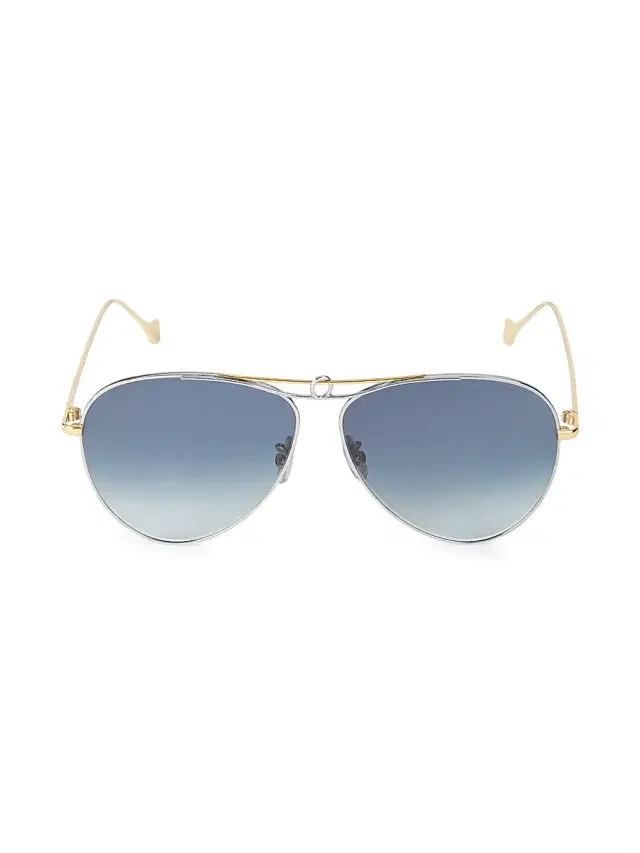 LOEWE Women's 61MM Aviator Sunglasses - Gold