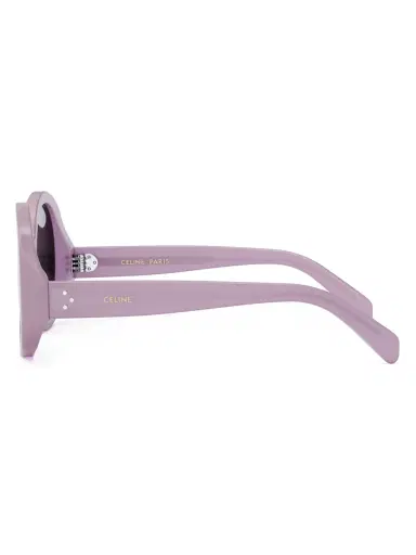 CELINE Women's Bold 3 Dots 53MM Round Sunglasses - Shiny Lilac | Thumbnail 3 CELINE Women's Bold 3 Dots 53MM Round Sunglasses - Shiny Lilac | Thumbnail 3