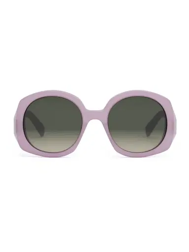 CELINE Women's Bold 3 Dots 53MM Round Sunglasses - Shiny Lilac | Thumbnail 6 CELINE Women's Bold 3 Dots 53MM Round Sunglasses - Shiny Lilac | Thumbnail 6