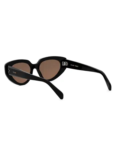 Celine Women's Bold 3 Dots 54MM Cat-Eye Sunglasses - Black Warm Brown | Thumbnail 4 Celine Women's Bold 3 Dots 54MM Cat-Eye Sunglasses - Black Warm Brown | Thumbnail 4