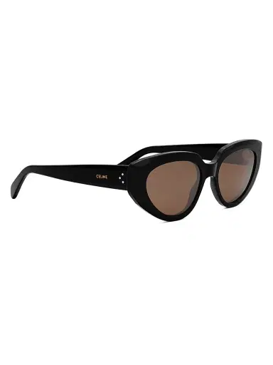Celine Women's Bold 3 Dots 54MM Cat-Eye Sunglasses - Black Warm Brown | Thumbnail 8 Celine Women's Bold 3 Dots 54MM Cat-Eye Sunglasses - Black Warm Brown | Thumbnail 8
