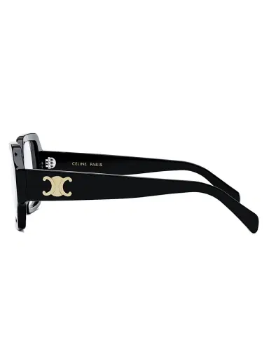 CELINE Women's Triomphe 52MM Square Optical Eyeglasses - Black | Thumbnail 4