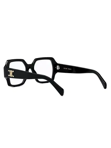 CELINE Women's Triomphe 52MM Square Optical Eyeglasses - Black | Thumbnail 5