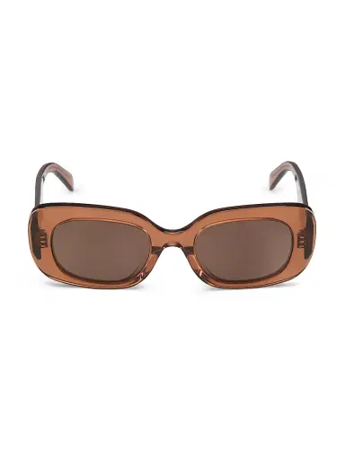 Celine Women's Bold 3 Dots 51MM Rectangular Sunglasses - Shiny Dark Brown | Thumbnail 2 Celine Women's Bold 3 Dots 51MM Rectangular Sunglasses - Shiny Dark Brown | Thumbnail 2