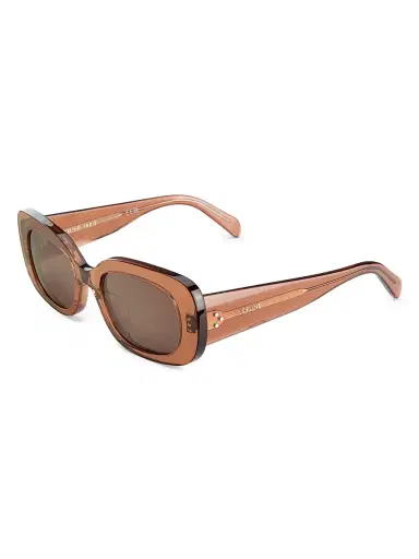 Celine Women's Bold 3 Dots 51MM Rectangular Sunglasses - Shiny Dark Brown | Thumbnail 1 Celine Women's Bold 3 Dots 51MM Rectangular Sunglasses - Shiny Dark Brown | Thumbnail 1