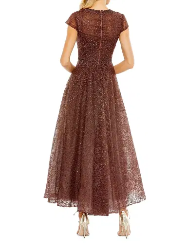 Mac Duggal Women's A-Line Midi-Dress - Chocolate - Size 16 | Thumbnail 2
